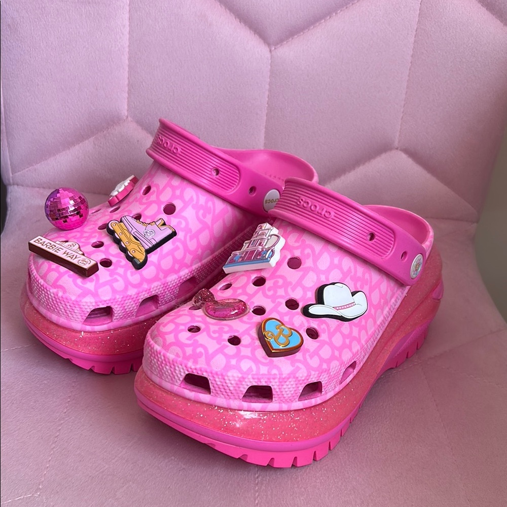 Barbie MegaCrush pink Crocs